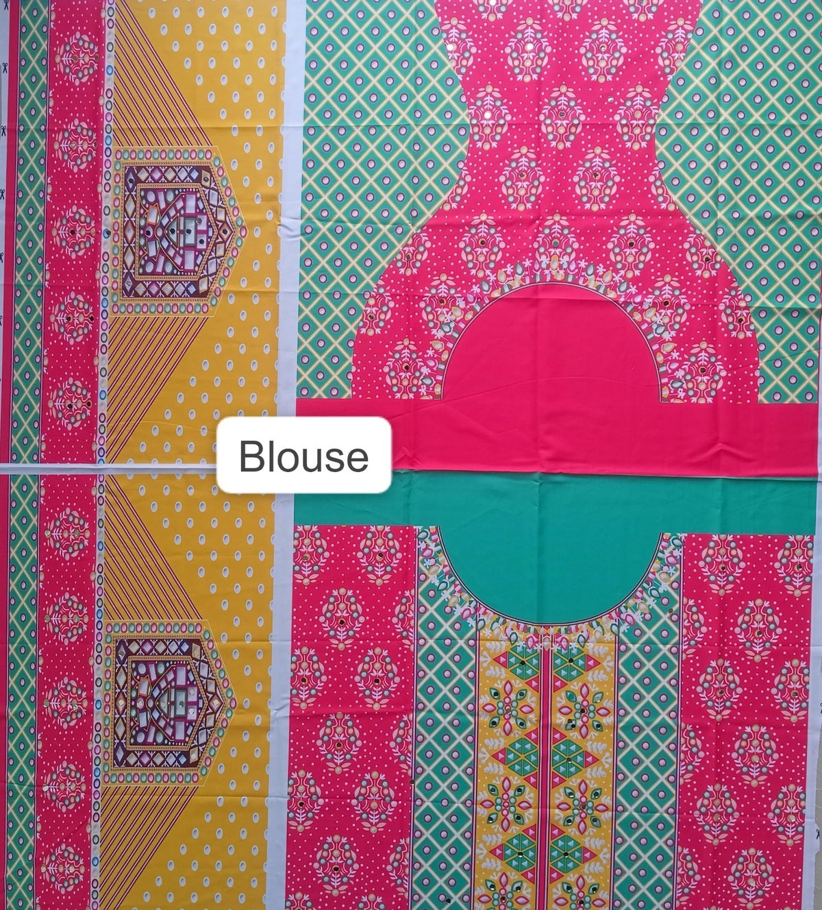 Multicolor Traditional Printed Garba Chaniya Choli with Dupatta