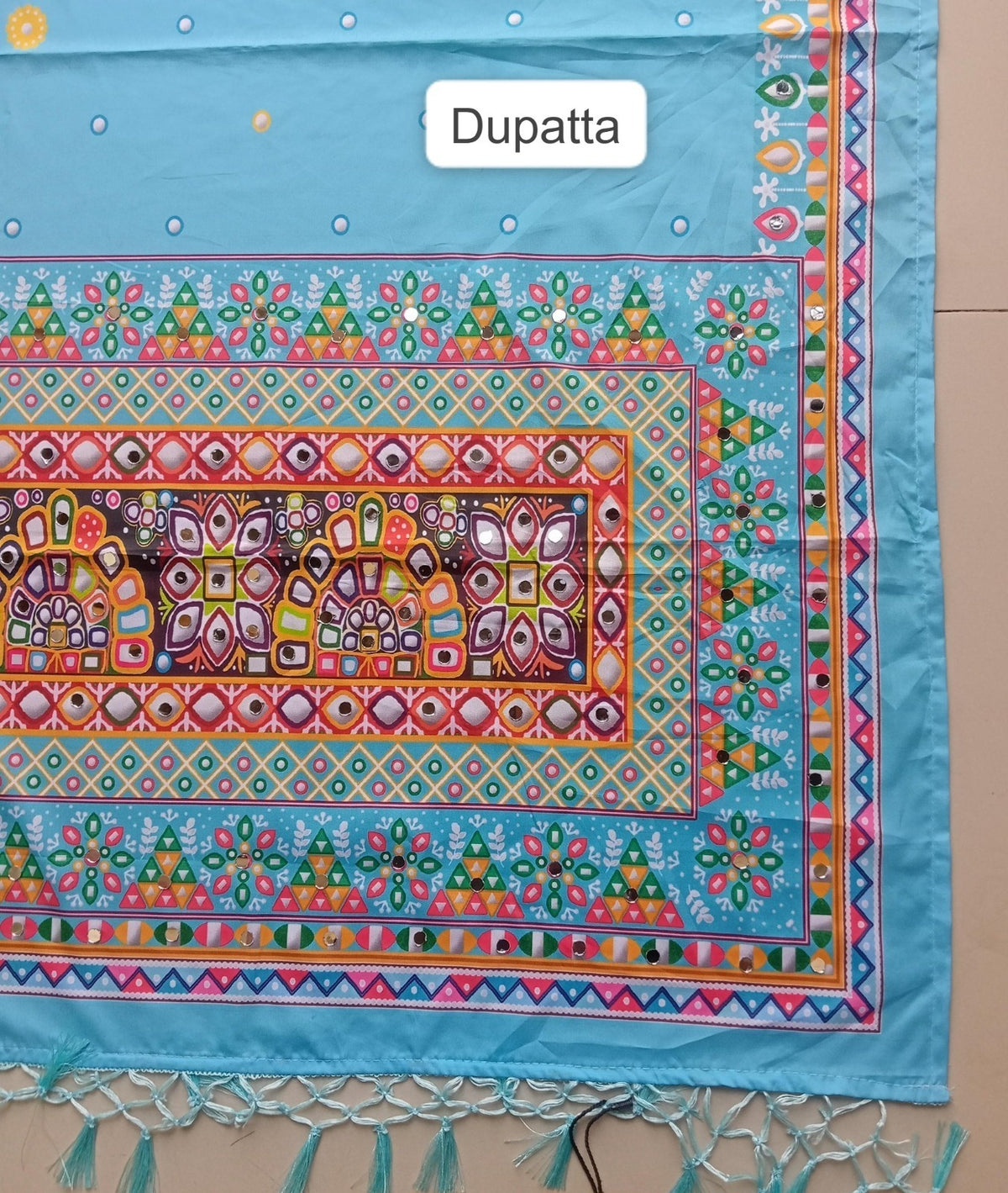 Multicolor Traditional Printed Garba Chaniya Choli with Dupatta